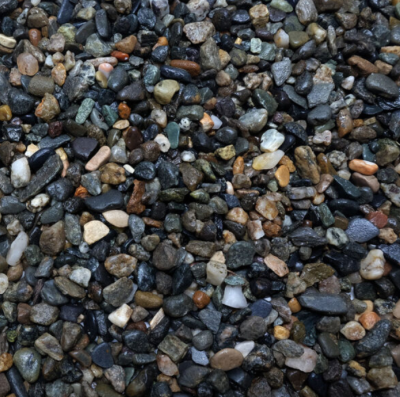 DECOTOP Argun - Природный тёмный гравий, 2-10 мм, 6 кг/4 л